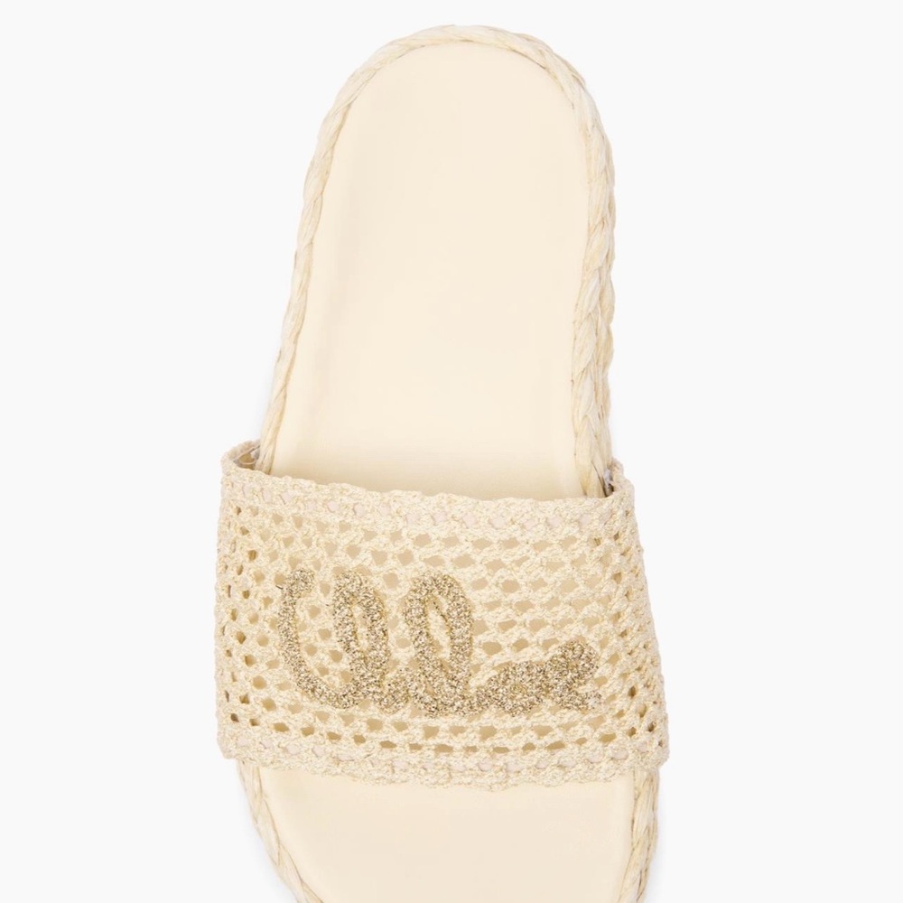 Chloe Island Logo Espadrille Sandal